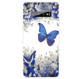 ART Szilikon borítás Samsung Galaxy S10 Plus PURPLE BUTTERFLY