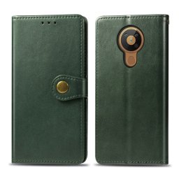 LEATHER BUCKLE Pénztárca Nokia 5.3 zöld