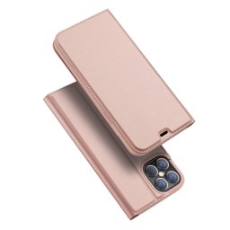 DUX Pénztárca borító Apple iPhone 12 Pro Max rózsaszín