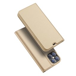 DUX Pénztárca borító Apple iPhone 12 Pro Max Gold