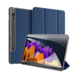DUX Samsung Galaxy Tab S8 / Tab S7 kék flip borító