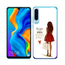 PROTEMIO MY ART védőtok Huawei P30 RED DRESS (137)