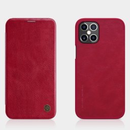 NILLKIN LEATHER Apple iPhone 12 Pro Max piros