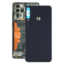 Hátlap (akkumulátor fedél) Huawei P40 Lite E fekete