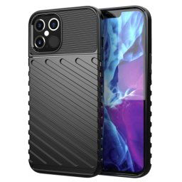 THUNDER Védőburkolat Apple iPhone 12 12 Pro fekete
