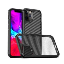 IPAKY PIONEER Védőburkolat Apple iPhone 12 12 Pro fekete