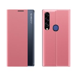 SLEEP CASE Flip tok Huawei P40 Lite E rózsaszín