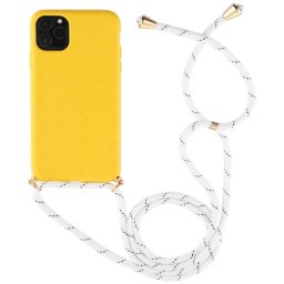 ROPE Huzat zsinórral Apple iPhone 11 sárga