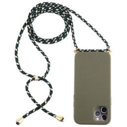 ROPE Huzat zsinórral Apple iPhone 12 12 Pro sötétzöld