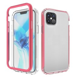 DUAL Tartós borítás fóliával Apple iPhone 12 Pro Max piros