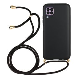 ROPE Huawei P40 Lite fekete huzat zsinórral