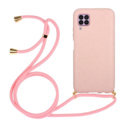 ROPE Huawei P40 Lite rózsaszín huzat zsinórral