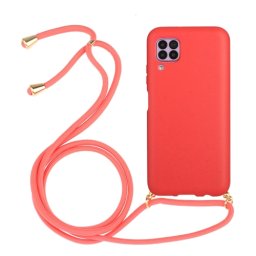 ROPE Huawei P40 Lite piros huzat zsinórral