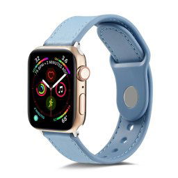 LEATHER Apple Watch szíj 7 (41 mm) / 6 / SE / 5/4 (40 mm) / 3/2/1 (38 mm) kék