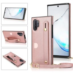 SZÍJAS huzat pánttal Samsung Galaxy Note 10 Plus rózsaszín