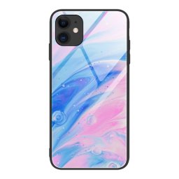 GLASS Védőburkolat Apple iPhone 12 mini kék-rózsaszín
