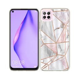 PROTEMIO MY ART Védőburkolat Huawei P40 Lite PINK MARBLE (143)