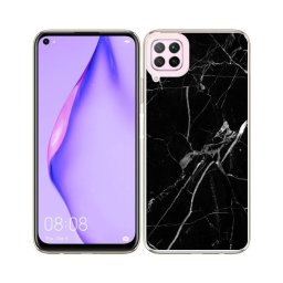 PROTEMIO MY ART Védőburkolat Huawei P40 Lite BLACK MARBLE (142)