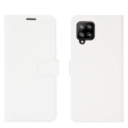 LITCHI Wallet tok Samsung Galaxy A42 5G fehér