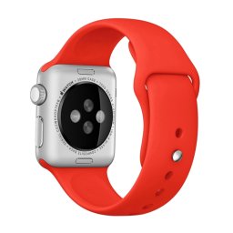 RUBBER Apple Watch szíj 9 / 8 / 7 (45mm) / 6 / SE / 5/4 (44 mm) / 3/2/1 (42 mm) piros