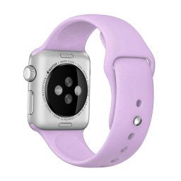 RUBBER szíj Apple Watch 9 / 8 / 7 (45mm) / 6 / SE / 5/4 (44 mm) / 3/2/1 (42 mm) lila