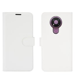 LITCHI pénztárcavédő Nokia 3.4 fehér