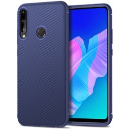 CARBON Védőburkolat Huawei P40 Lite E kék