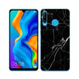 PROTEMIO MY ART védőtok Huawei P30 Lite BLACK MARBLE (142)