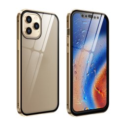 Mágneses borító 360° Apple iPhone 12 12 Pro arany
