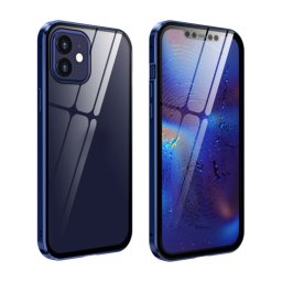 Mágneses borító 360° Apple iPhone 12 mini kék