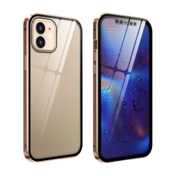 Mágneses borító 360° Apple iPhone 12 mini arany