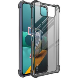 IMAK Védő szilikon borítás + fólia OnePlus Nord N10 5G fekete