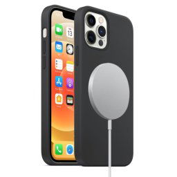 RUBBER MAGSAFE tok Apple iPhone 12 12 Pro fekete