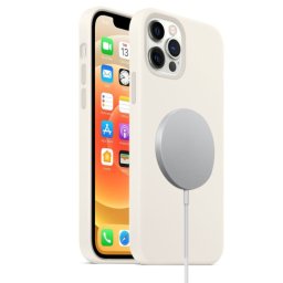 RUBBER MAGSAFE tok Apple iPhone 12 12 Pro fehér