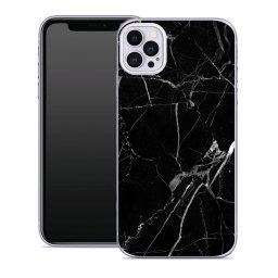 PROTEMIO MY ART Védőburkolat Apple iPhone 12 / iPhone 12 Pro BLACK MARBLE (142)