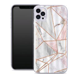 PROTEMIO MY ART Védőburkolat Apple iPhone 12 / iPhone 12 Pro PINK MARBLE (143)