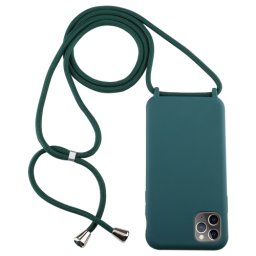 ROPE Huzat húzózsinórral Apple iPhone 11 Pro Max sötétzöld
