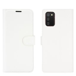 LITCHI Wallet fedél Samsung Galaxy A02s fehér