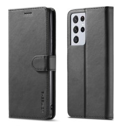 IMEEKE Wallet tok Samsung Galaxy S21 Ultra 5G fekete