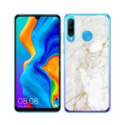 PROTEMIO MY ART Védőburkolat Huawei P30 Lite WHITE STONE (011)