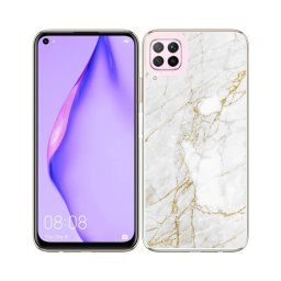 PROTEMIO MY ART Védőburkolat Huawei P40 Lite WHITE STONE (011)