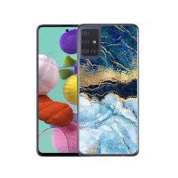 PROTEMIO MY ART Védőburkolat Samsung Galaxy A71 BLUE MARBLE (141)