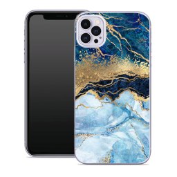 PROTEMIO MY ART Védőburkolat Apple iPhone 12 Pro MAX BLUE MARBLE (141)