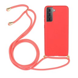 ROPE Huzat zsinórral Samsung Galaxy S21 Plus 5G piros