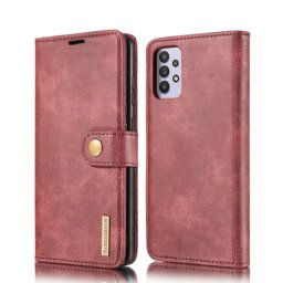 DG.MING Wallet tok 2 az 1-ben Samsung Galaxy A32 5G / M32 5G piros
