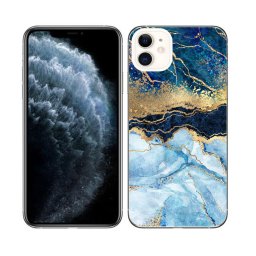 PROTEMIO MY ART Apple iPhone 11 BLUE MARBLE védőburkolat (141)