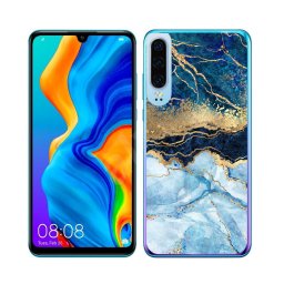 PROTEMIO MY ART Védőburkolat Huawei P30 BLUE MARBLE (141)
