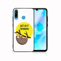 PROTEMIO MY ART Védőburkolat Huawei P30 Lite SLOTH (010)
