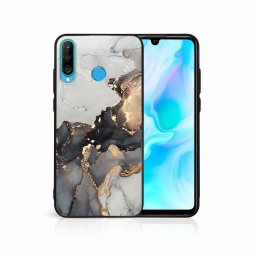 PROTEMIO MY ART Védőburkolat Huawei P30 Lite GREY MARBLE (140)
