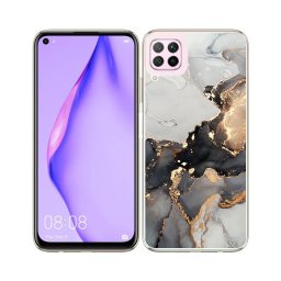 PROTEMIO MY ART Védőburkolat Huawei P40 Lite GREY MARBLE (140)
